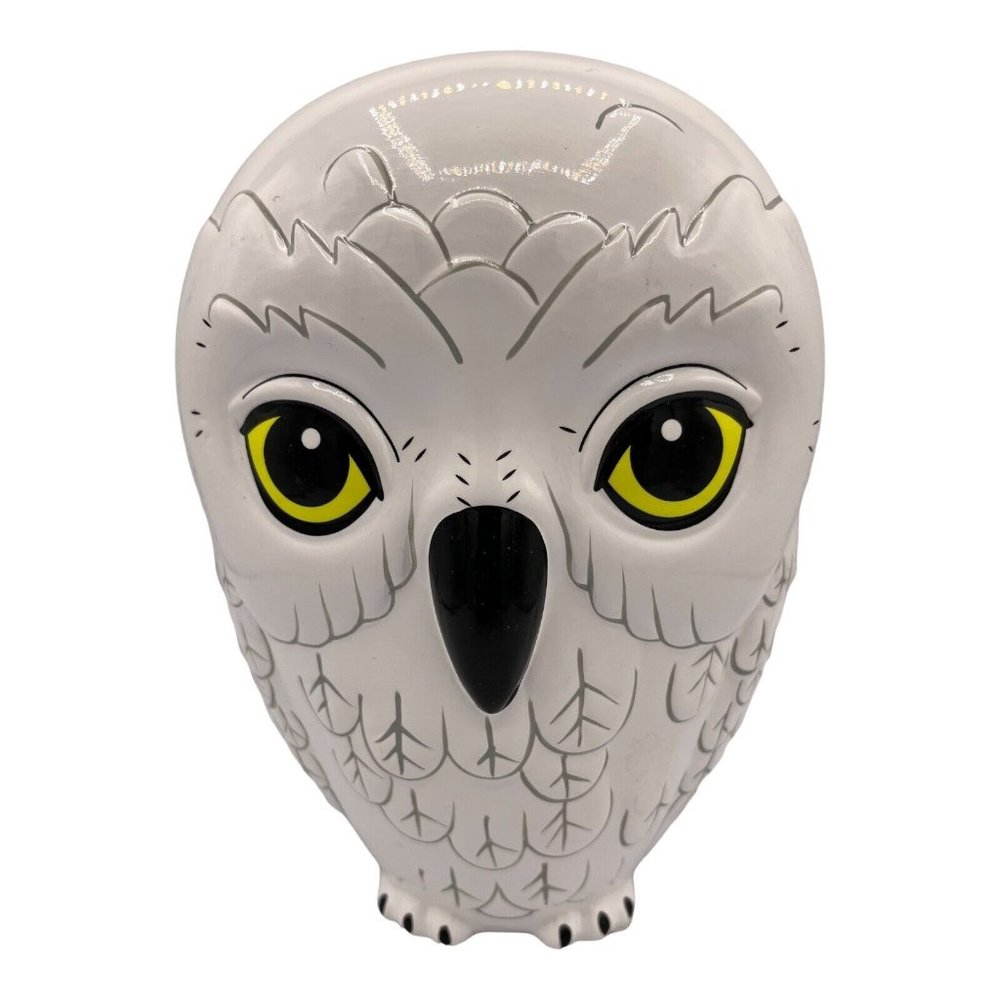 Harry Potter Hedwig The White Owl Ceramic Coin Bank with Rubber Stopper Wizard - Picture 4 of 4